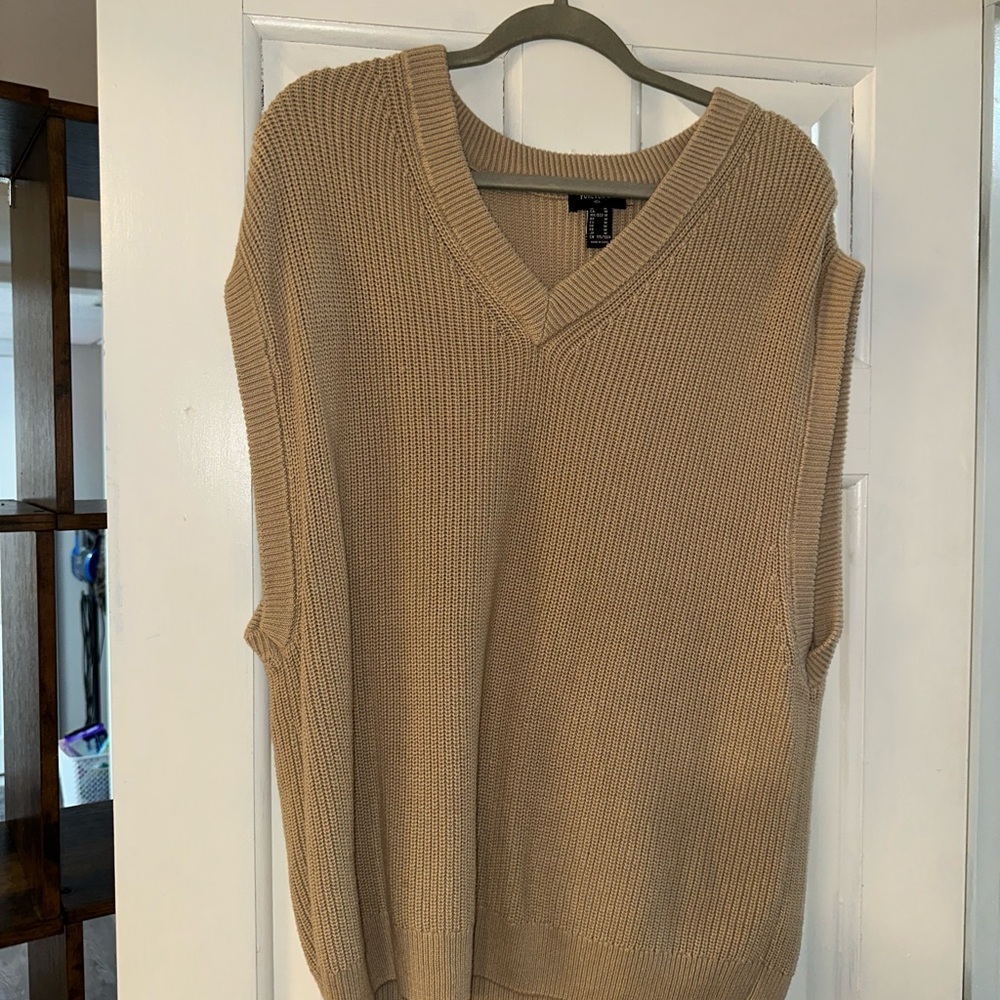 Forever 21 Tan Knit Vest